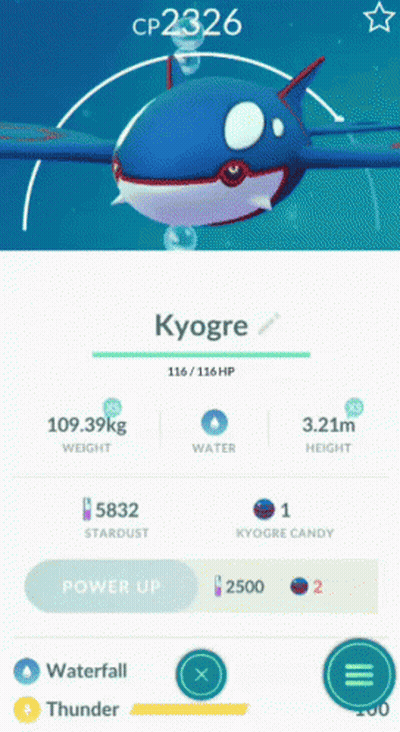 Pokemon Game Screenshot With Kyogre GIF