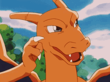 Pokemon Mmmm Charizard Head Scratch GIF