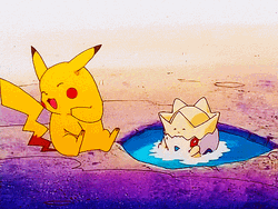 Pokemon Pikachu And Togepi Playing