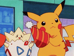 Pokémon Pikachu Birthday Party Hat  GIF