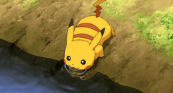 Pokemon Pikachu Drinking GIF