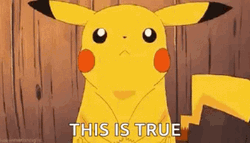Pokémon Pikachu It's True Nodding  GIF