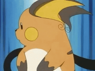 Pokemon Raichu Getting Dizzy GIF