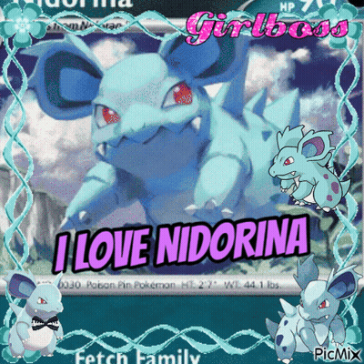 Pokemon Saying I Love Nidorina