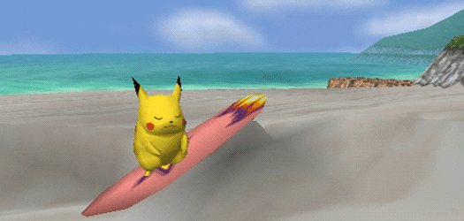Pokémon Snap Lightning Pikachu GIF