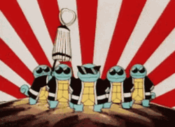 Pokemon Squirtle Squad Victory Pose GIF