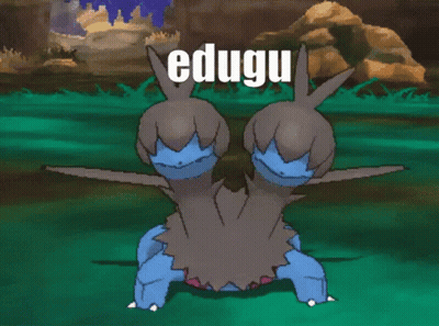 Pokemon With Edugu Text GIF