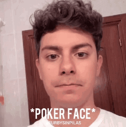 Poker Face Blank Stare Guy GIF
