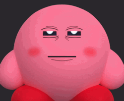 Poker Face Kirby Meme GIF