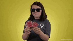 Poker Face Teen Shades GIF