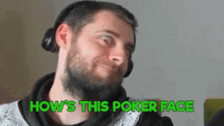 Poker Face Wide Eyes Funny GIF
