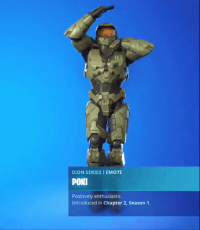 Poki Dancing Blue Background GIF