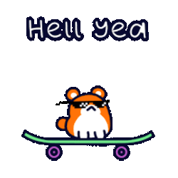 Poki Hamster Sticker GIF