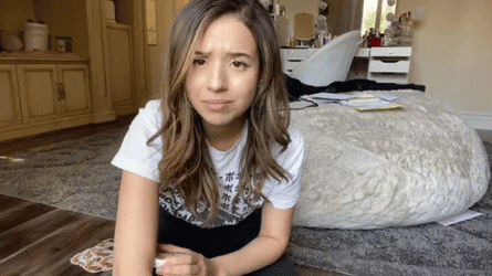 Pokimane Showing Off Sacks GIF