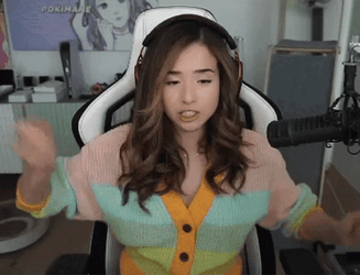 Pokimane Showing Shaking Hands GIF
