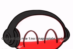 Poland Listening To Music Countryballs  GIF