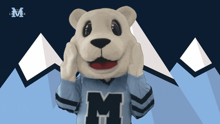 Polar Bear Mascot Awww Shucks GIF