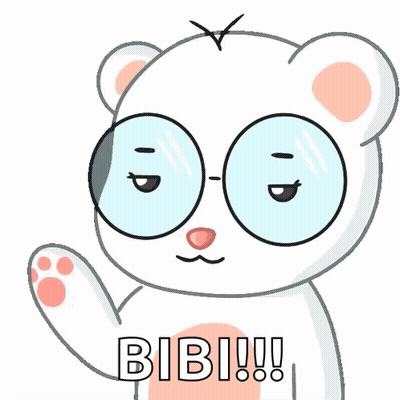 Polar Bear Wearing Glasses Says Bib GIF