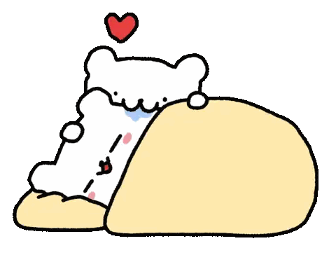 Polar Bear With Heart Sticker