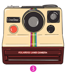 Polaroid Camera Drawing GIF