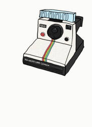 Polaroid Camera Taking A Picture