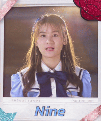 Polaroid Of Girl Named Nine GIF
