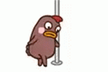 Pole Dancing Chicken GIF