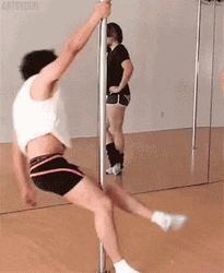 Pole Dancing Markiplier Swinging GIF