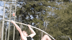 Pole Vault Roll Wave Pass GIF