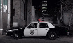 Police Academy Car Lights GIF