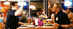 Police Academy High Five GIF