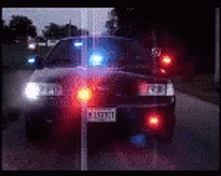 Police Car Blinking Lights GIF