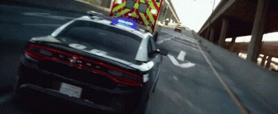 Police Car Driving Next To Ambulance GIF