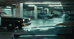 Police Car Patrolling Basement Parking GIF