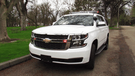 Police Chevrolet Tahoe Car Lights GIF