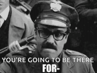 Police Man Holding Gun Says You're Going To Be There For GIF