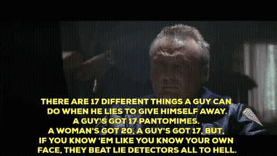 Police Man Talking About Lying Giveaways GIF