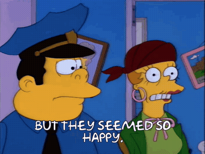 Police Officer And Woman Seem Happy GIF