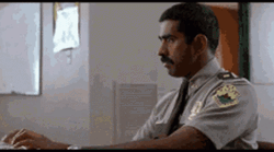 Police Officer Getting Scolded Enhance  GIF