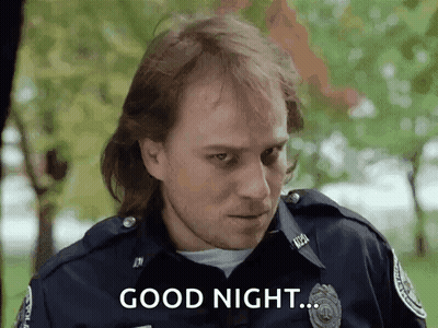 Police Officer Giving Good Night GIF