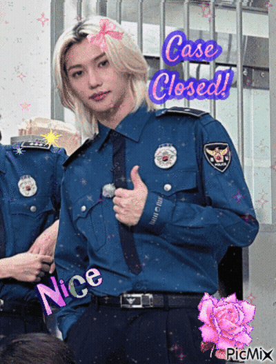 Police Officer Giving Thumbs Up Case Closed GIF