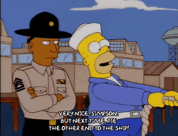 Police Officer Homer Meme GIF