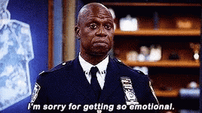 Police Officer Saying I'm Sorry For Getting So Emotional GIF