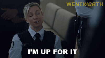 Police Officer Saying I'm Up For It GIF
