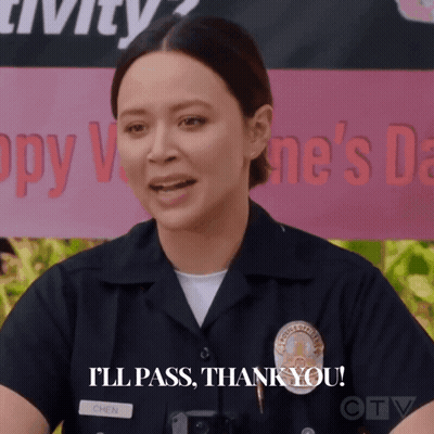 Police Officer Says I'll Pass Thank You GIF