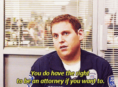 Police Officer Says You Do Have The Right To Be An Attorney If You Want To GIF