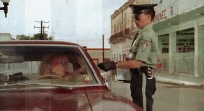 Police Officer Talking To Woman In Car GIF