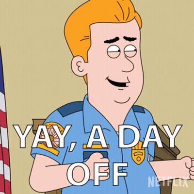 Police Officer Thumbs Up Saying Yay A Day Off GIF