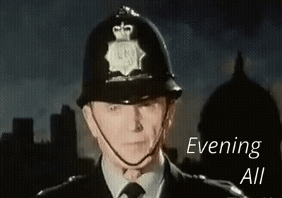 Police Officer With Crown Helmet GIF