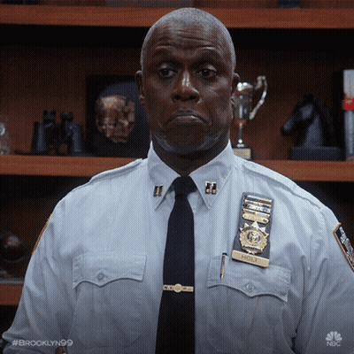 Police Officer With Name Holly On Badge GIF